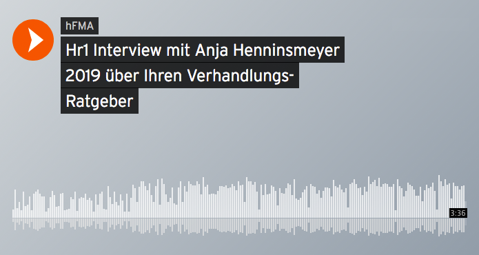 HR Interview mit Anja Henningsmeyer zum Nachhören